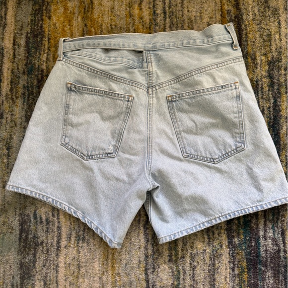 Agolde Women's Criss Cross Upsized Jean Shorts Asymmetrical Size 30 - Picture 2 of 5